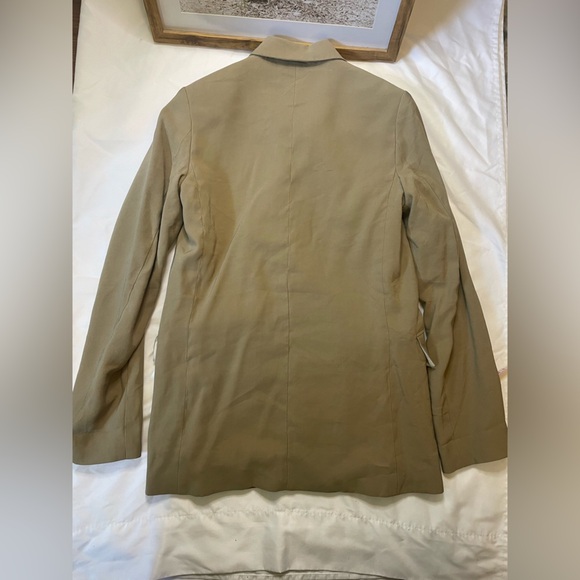 H&M size XXXS olive green blazer - Picture 3 of 7